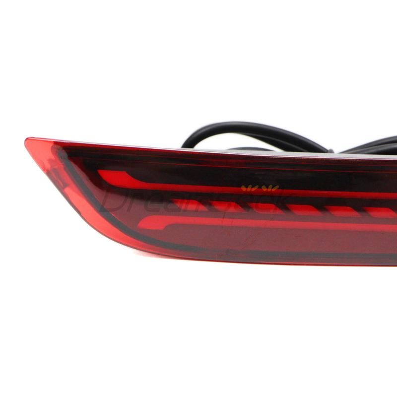 LED Reflector Rear Bumper Tail Light For Toyota Camry XV70 2018 Brake Fog Lamp W/ Dynamic Turn Signal
