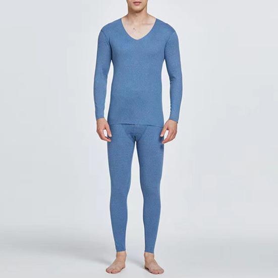 Men's Thermal Underwear Set Long Johns Fleece Lined Base Layer Set Cold Weather Top And Bottom for Winter