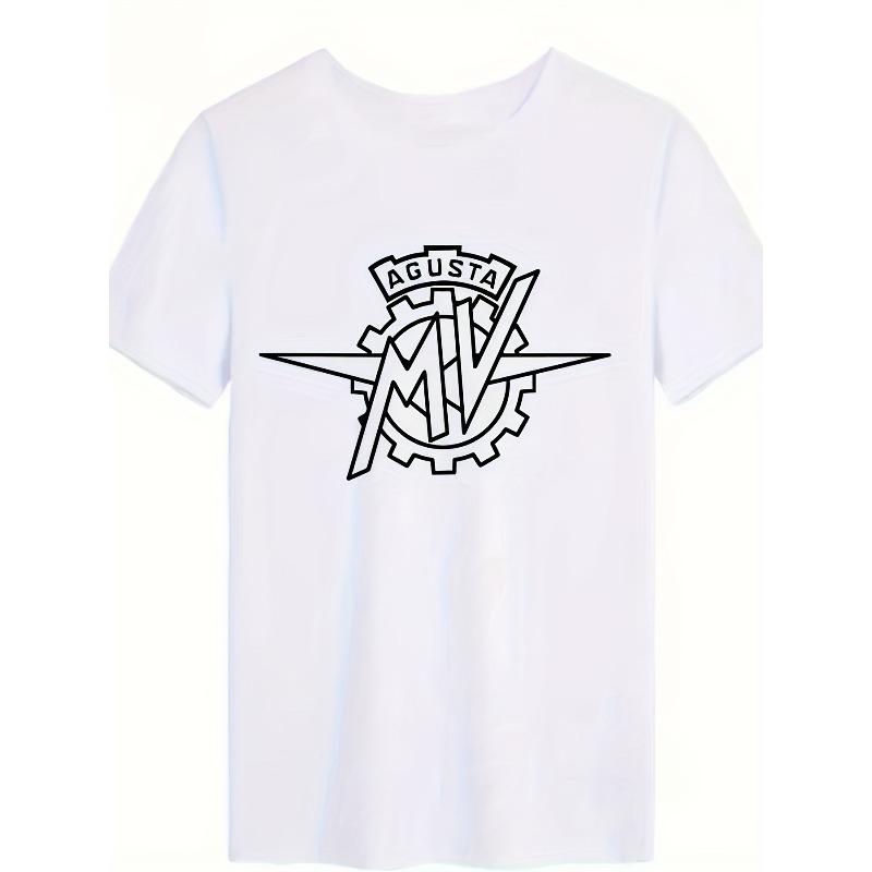 

European size Men T-Shirt , Casual Round Neck Tee for Men Casual Attire Comfortable Tees for Men Crew Neck Fashionable Tops S белый