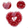 Heart Wreath Versatile Front Door Decoration for Engagement Celebration Wall Style A