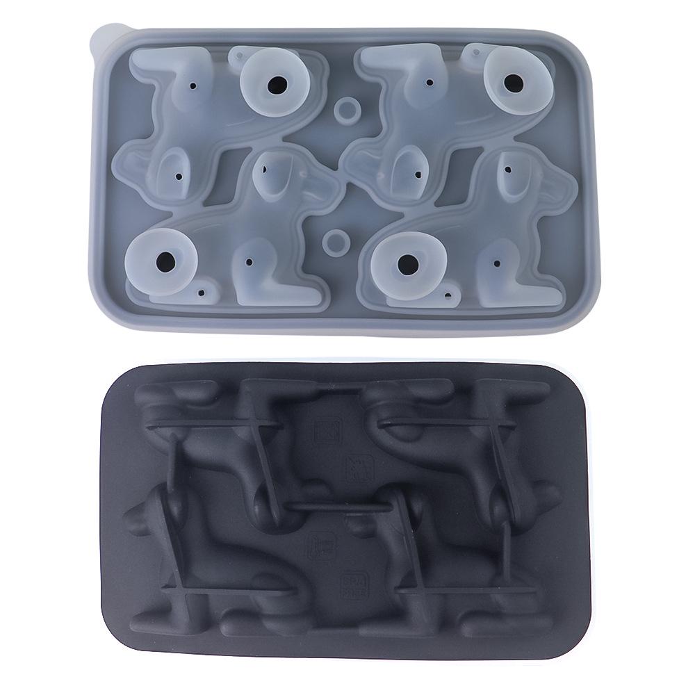 Penguin, French Bulldog, and Alpaca Silicone Ice Cube Mold for Drinks