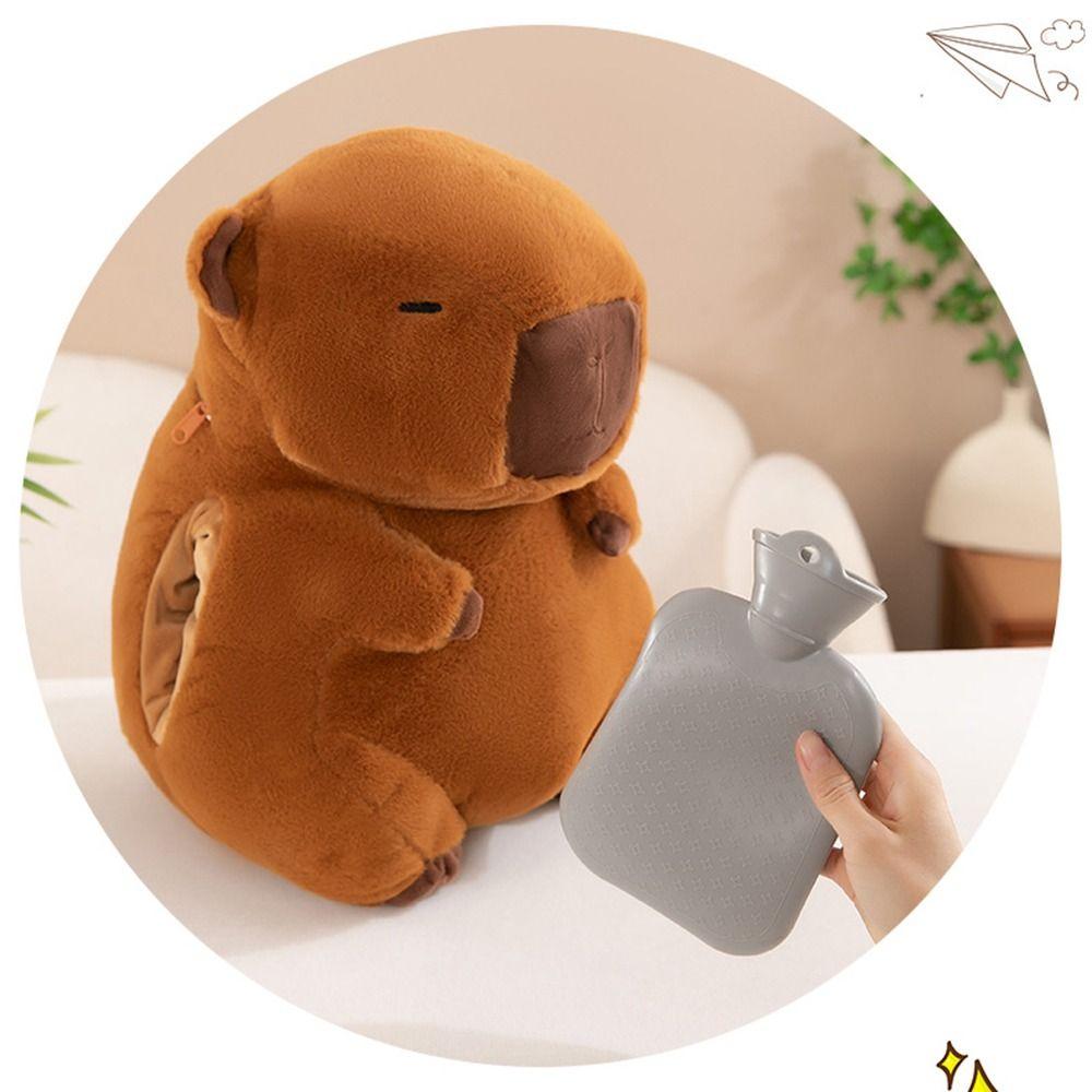 Soft Capybara Plush Hand Warmer Cartoon Capybara Plush Stuffed Doll  Children Toys