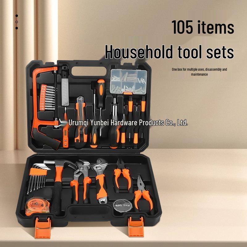 Portable Multifunctional Household Tool Set with Pliers & Screwdriver for Renovation & Car Repair