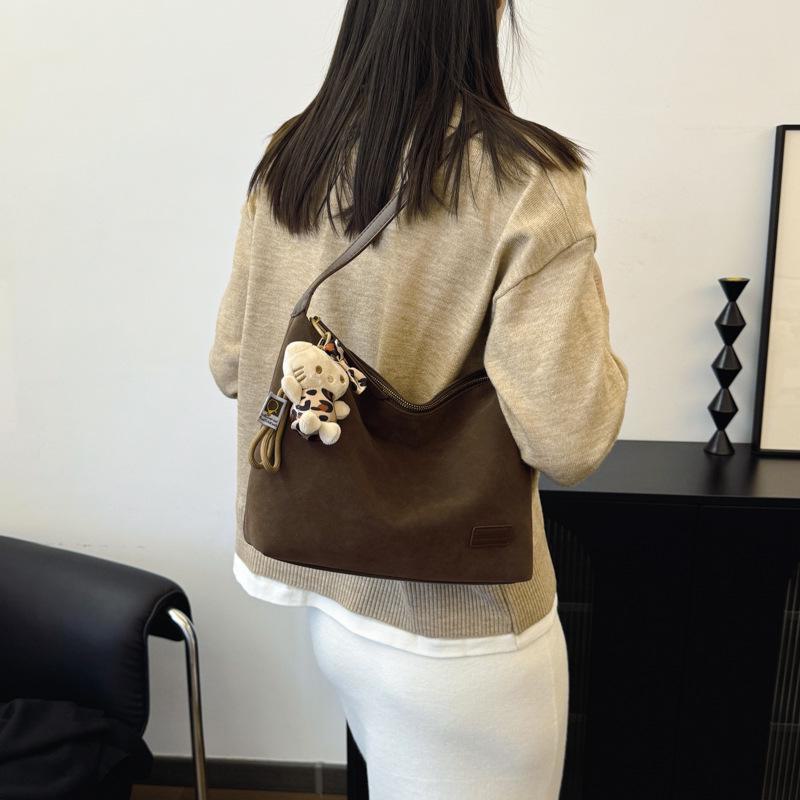 High-End Frosted Leopard Print Women's Crossbody Shoulder Bag - Retro Casual Style