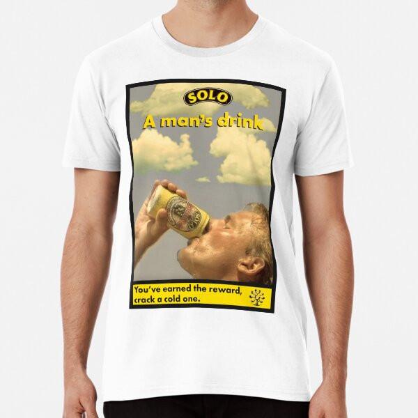 Solo Advertisement Premium T-Shirt S To 5XL Made In the AU/USA T-Shirt