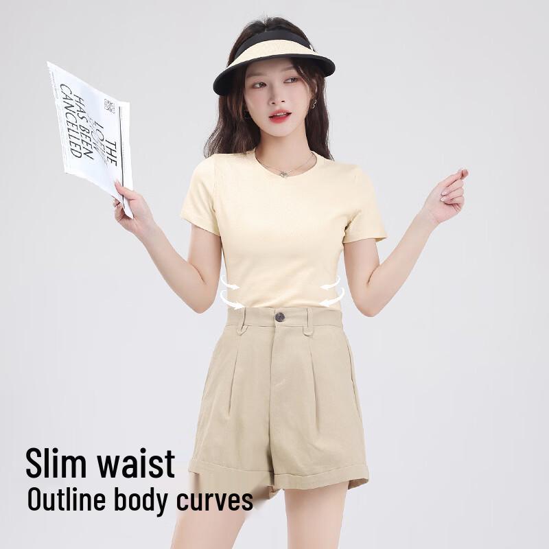 MJ STYLE Women's Slim Fit Short Sleeve T-Shirt
