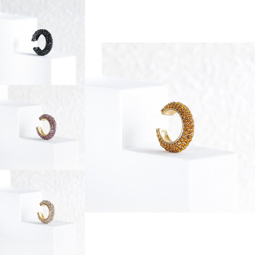 Alloy Chic Clipon Earrings For Women Geometric Shapes Multiple Color Options