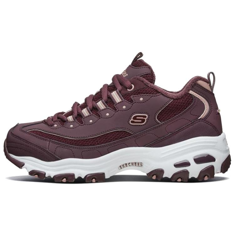 (WMNS) Skechers D Lites 1.0 Running Shoes Red/White Women s 66666254-BURG EU 35