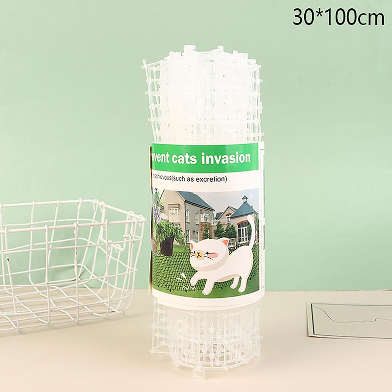 Garden Cat Scat Repellent Mat Prickle Strips Anti Cat Net Spike Deterrent Keep Cat Dog Away Digging Climbing Pets Supplies