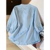 Women S Loose V Neck 3 4 Sleeve Summer Casual Shirt