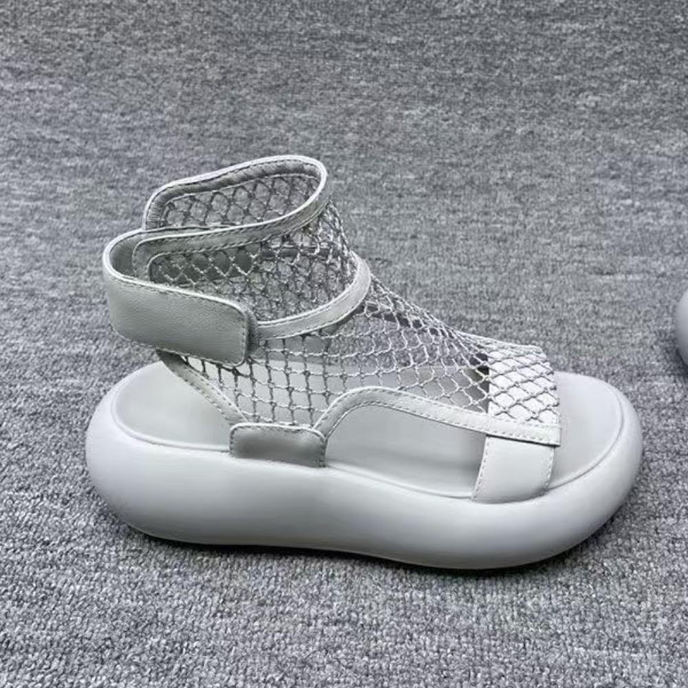 Women Platform Sandals 5cm Wedges Heel Sandals Mesh Open toe Height Increasing Ladies Summer Casual Shoes