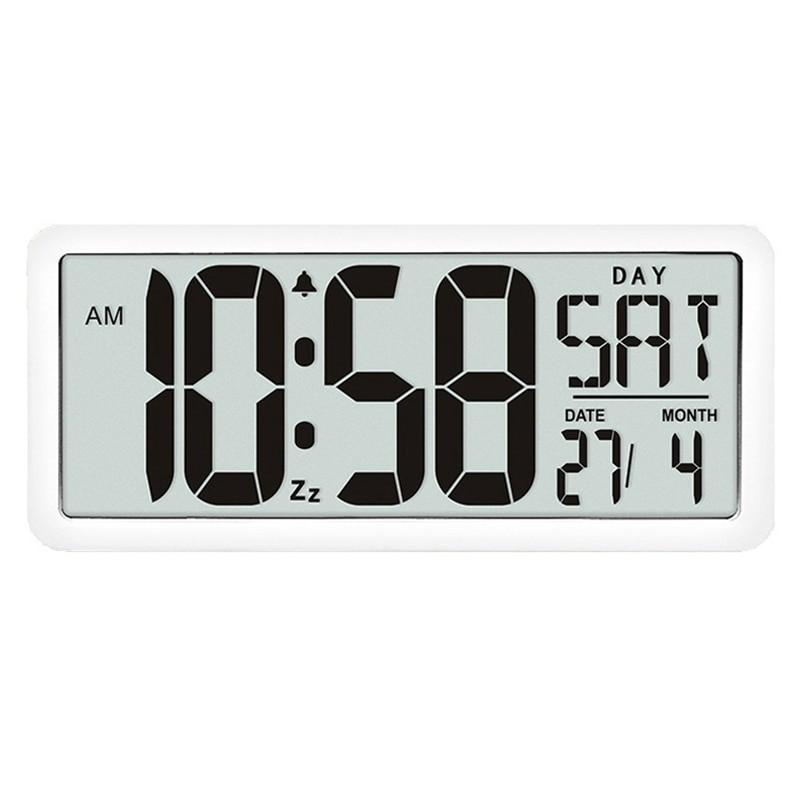 Multi-Functional Big Screen Number Digital Alarm Clock Square Wall Clock Series 13.8inch Large Digital Jumbo Electronic Clock