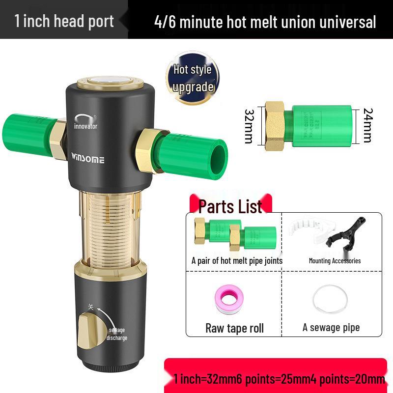 "Filtre à eau pour toute la maison 40 microns pré-lavage"