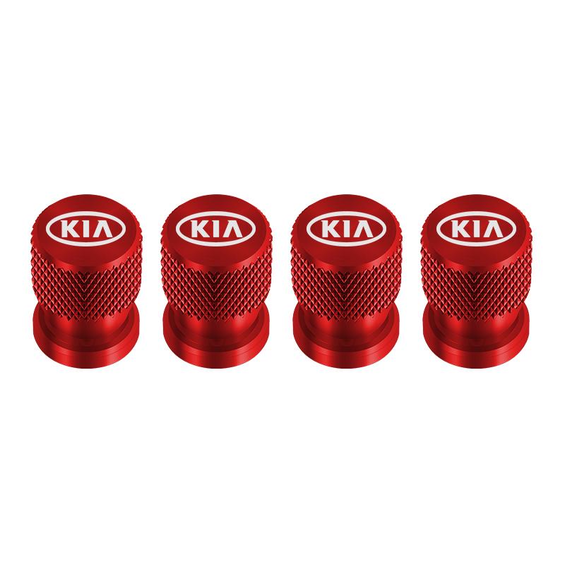 4pcs Car Badges Metal Wheel Tire Valve Cap Covers Auto Accessories For Kia Rio Ceed Sportage Cerato Soul Sorento Picanto Optima