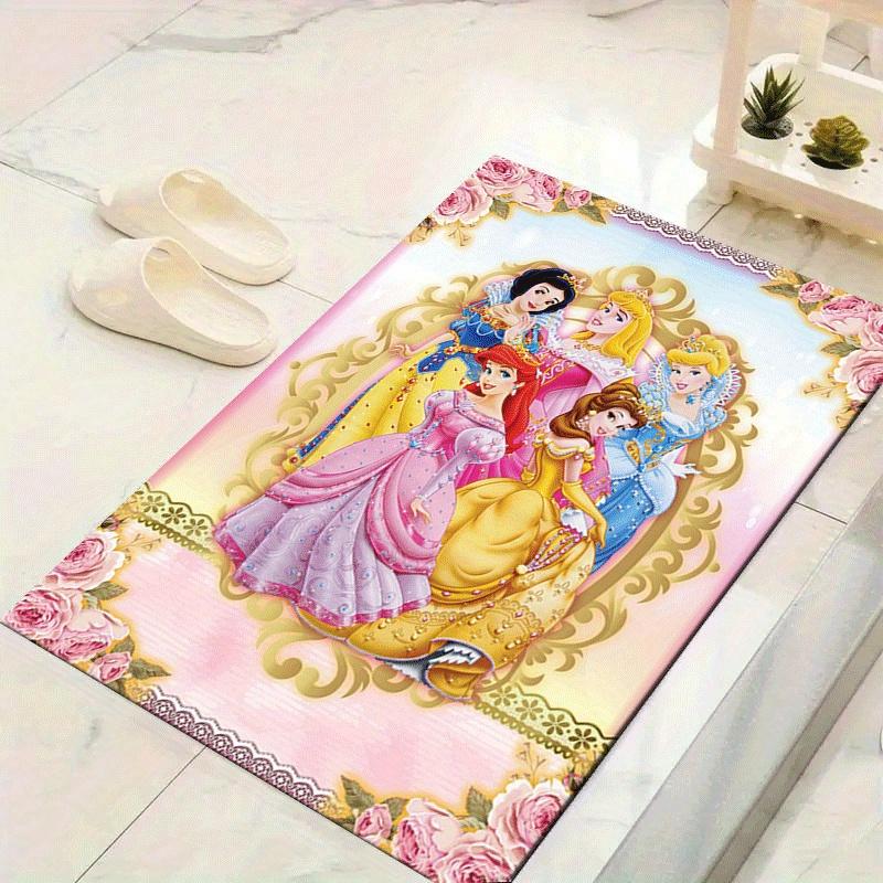 1pc Princess Pattern Area Rug Soft Flannel Floor Mat for Living Room,Office,Bedroom and Carpet