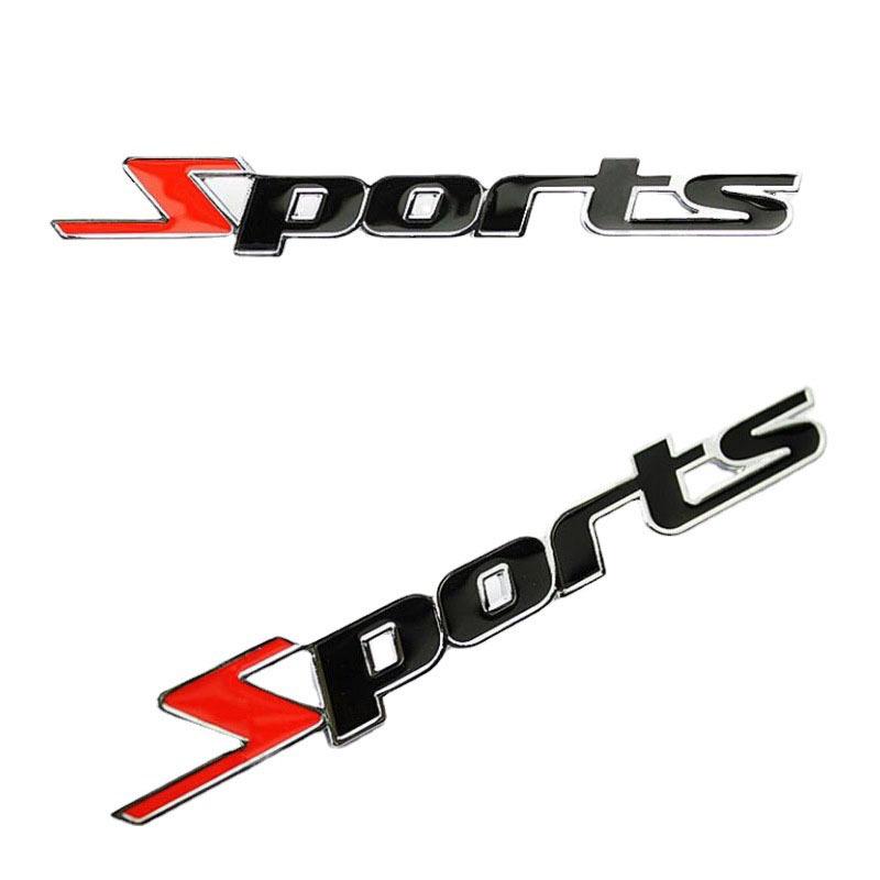 Metal Car Sports Decal - Personalized Letter Sticker Accessory