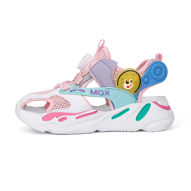 New children s shoes, boys sandals, summer soft-soled closed-toe children s sandals, non-slip beach shoes for older children, girls sandals 27