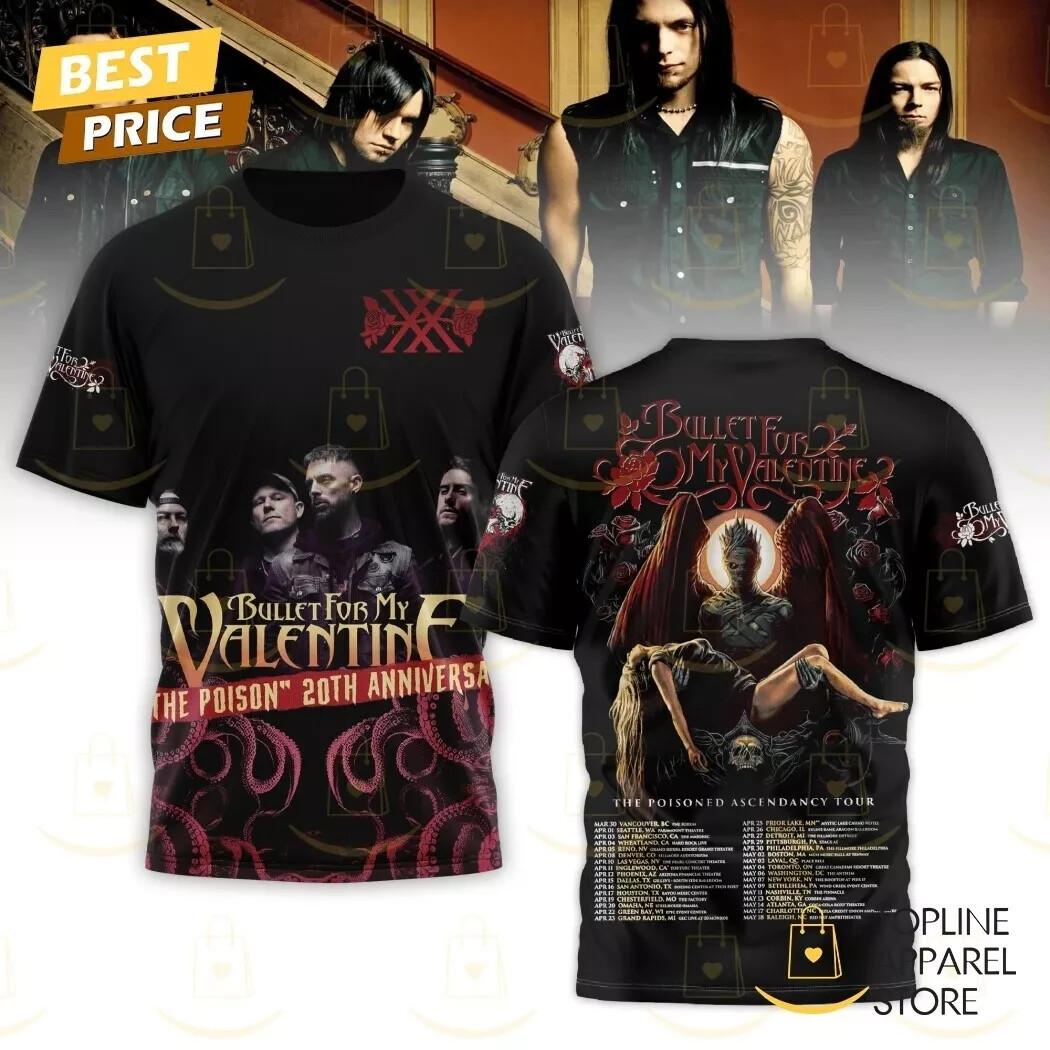 Bullet For My Valentine – The Poison 20th Anniversary 3D T-Shirt XL