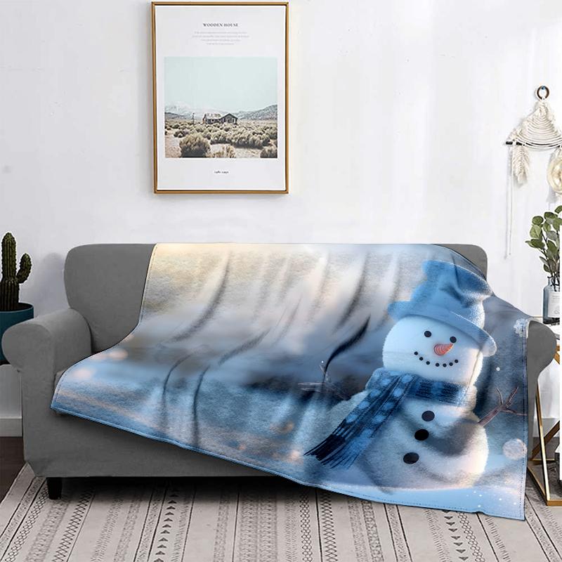 Hjemmedekorasjon plysj pledd sofateppe sengeteppe seng fluffy myke tepper dekor rutete moderne Halloween god jul vinter