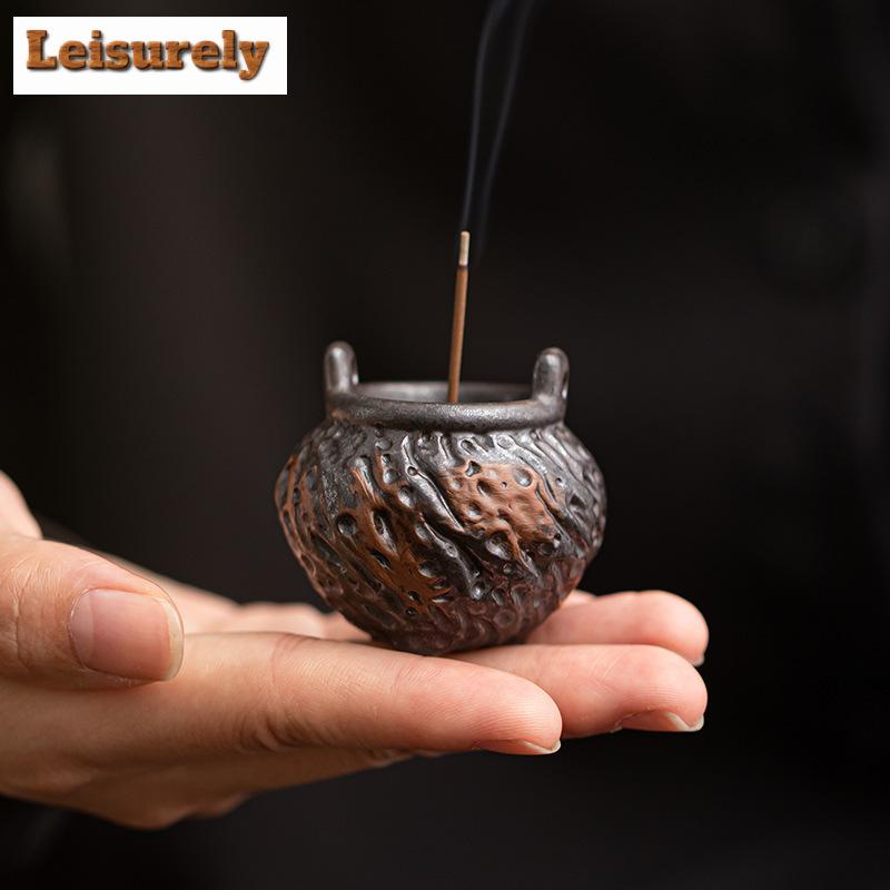 Vintage Stativ Mini Räucherstäbchenhalter Chinesischer Dreibeiniger Linienbrenner Brenner Innenbereich Zen Aromatherapie Sitz Schreibtisch Handwerk