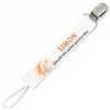 Planetee Attache tétine pour prénom SIMON adorable bébé surtout quand je dors lapin garçon | Attache sucette cadeau naissance
