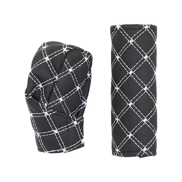 Car Universal Gear Shift Knob Cover Hand Brake Cover Auto Interior Accessories