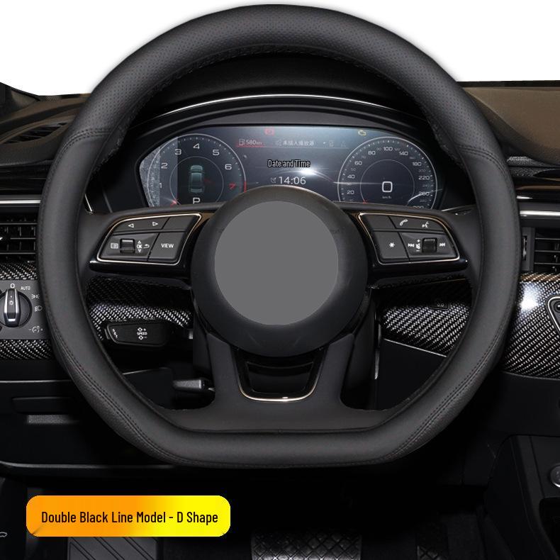 Leather Steering Wheel Cover for Wuling Rongguang Trucks (2012-2023 Models)