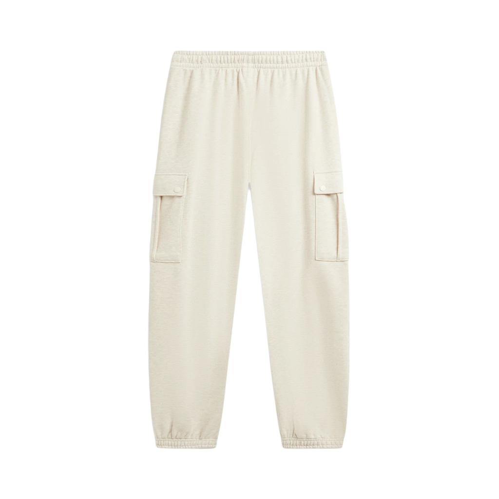 Li Ning Badfive Solid Color Mid Waist Drawstring Versatile Knitted Sports Pants Men Bottoms AKLW011-1