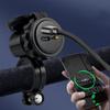 Motorcycle Charger USB Type-C PD 18W Fast Charging Power Socket Double Port Charge Adapter for Phones & Tablets