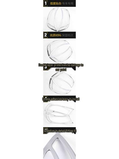 Zotye T600 Headlight Decorative Electroplated Frame Cover Sequins Car Accessory