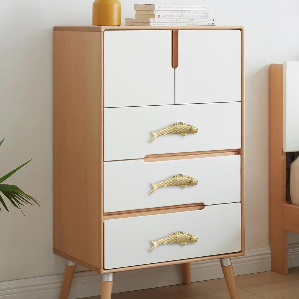 Animal Cabinet Knob Cabinet Handle Furniture Enhancement Brass Material Bright Colors Detailed Design Fade-resistant