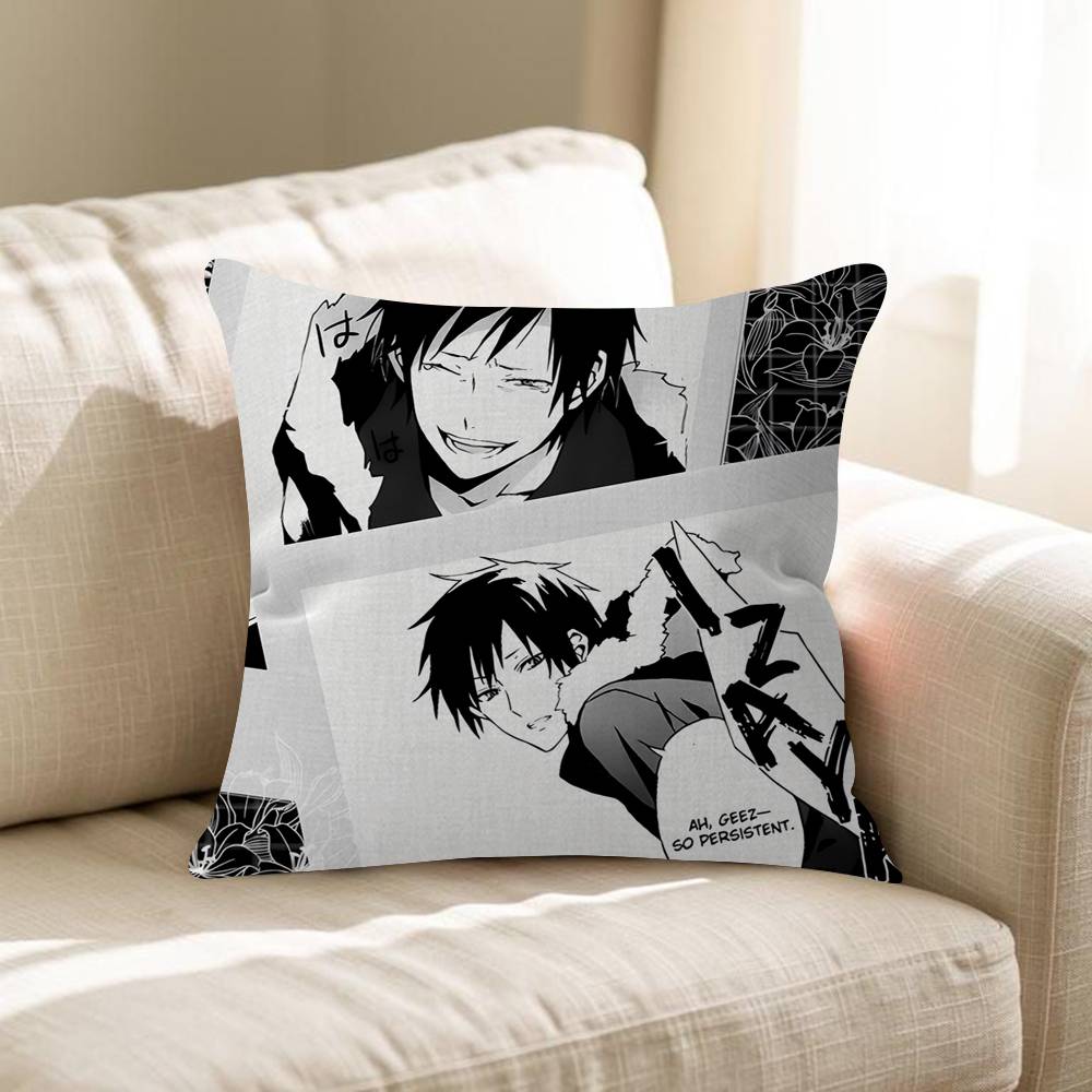 Anime DuRaRaRa Pillow Cushion Cover Pillowcase Living Room Sofa Home Decor Customized
