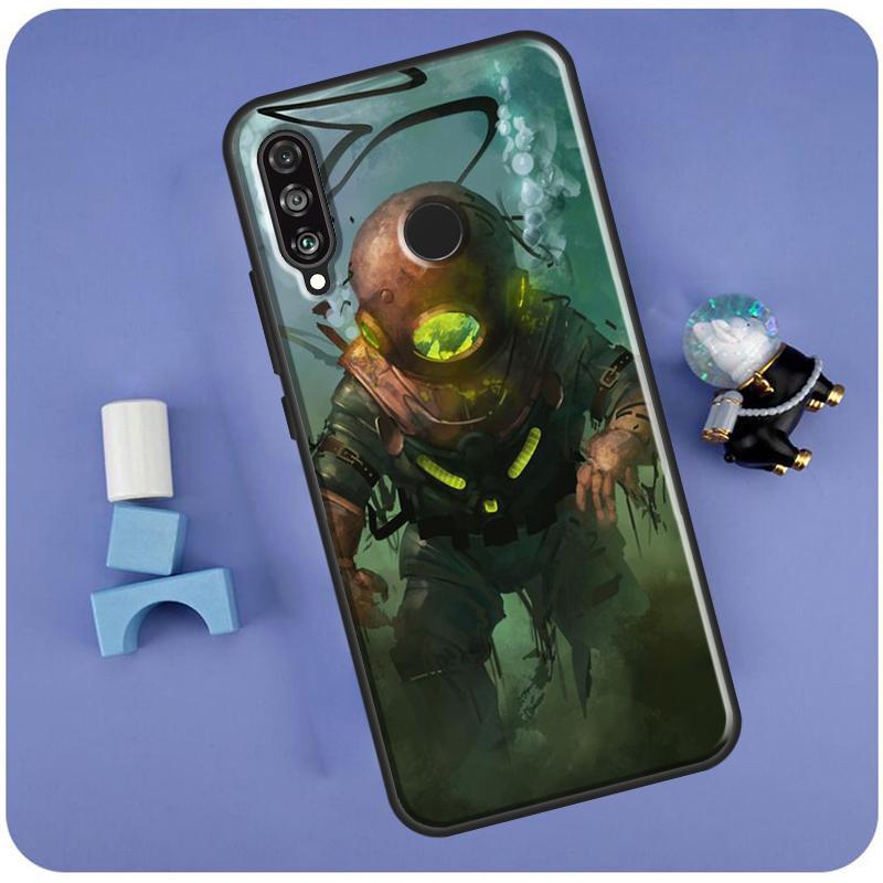 Scuba Diver Mask Diving For Huawei Nova 10 9 SE 3i 7i 8i 11i 12i Y60 Y61 Y70 Y72 Y73 Y90 Y91 P20 P30 P40 Lite Case