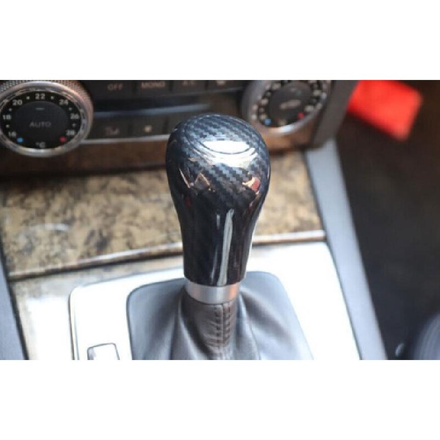 For Mercedes-Benz GLK Central Console Carbon Fiber Gear Shift Knob Cover 09-2015