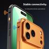For iPhone 17 Pro Bumper Case Heat Dissipation Aluminium Alloy Phone Shell with Buckle/Camera Lid