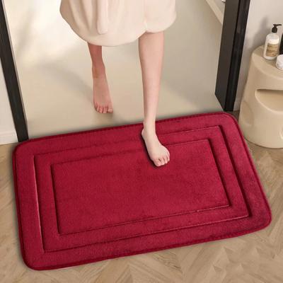 Verdickende Badezimmer-Kaschmirmatte, rutschfeste Teppiche im Waschbecken, Badewannenboden, Duschraum-Fußmatte, Memory Foam 3D-Pad