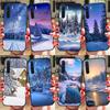 Landscape Winter Light Snow Case For OPPO Reno 5 Lite 2Z 2F A5 A9 A53 A53S 2020 A52 A72 A1K A15 A83 A94 A74 A54 Coque