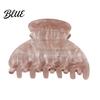 Broken Hair Grip Clip Shark Claw for Women Non-Slip Acrylic with Fine Teeth Matte Compact Shell Texture Back Head Half-Tied And Bangs Accessory