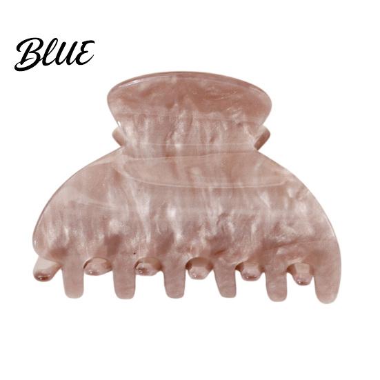 Broken Hair Grip Clip Shark Claw for Women Non-Slip Acrylic with Fine Teeth Matte Compact Shell Texture Back Head Half-Tied And Bangs Accessory