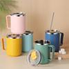 Insulated Insulation Cups Double-layer Vacuum Mug Stainless Steel Coffee Cup Mug  Traveling
