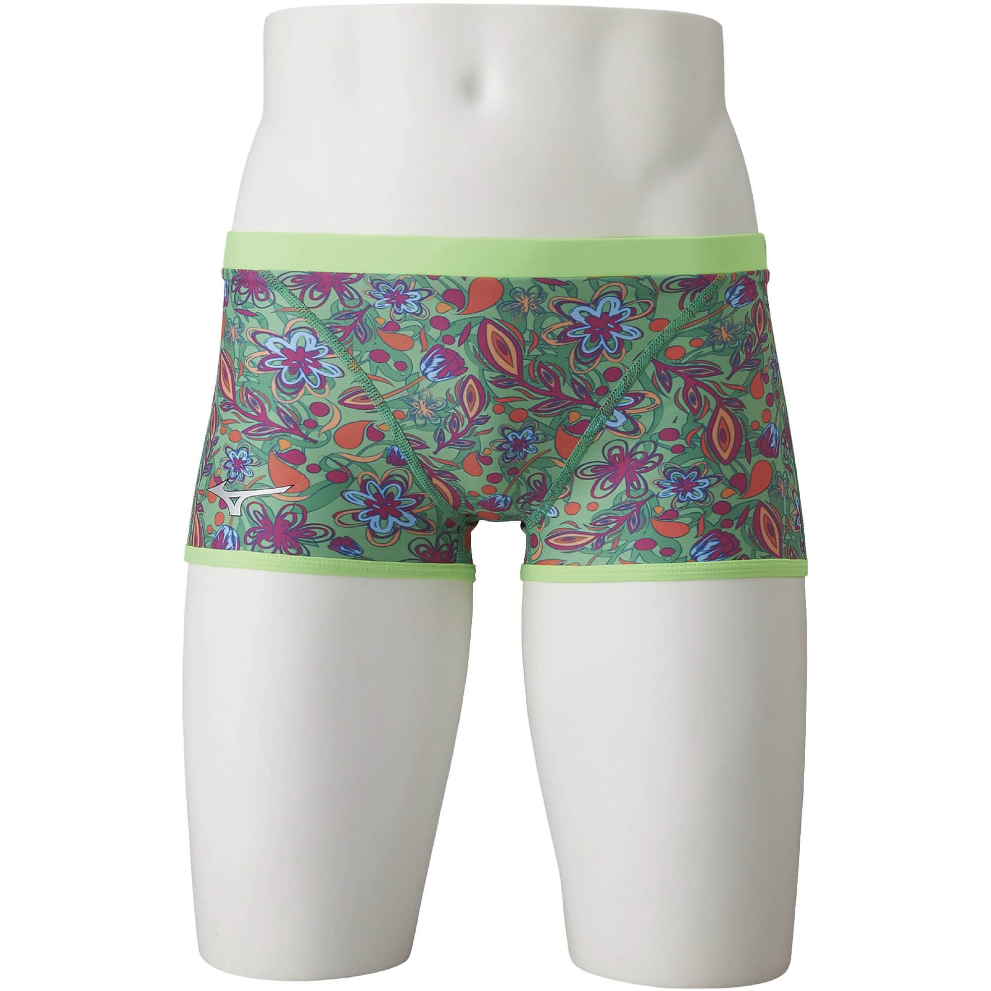 

MIZUNO EXER SUITS Short Spats for Competitive Swimming and Training Size 37 XL Men s [Ri Collection] N2MB2568, (Lime),