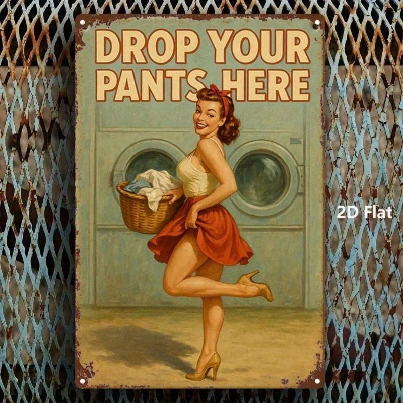 Vintage Metal Sign Laundry Room Decor Bar Man Cave Gift