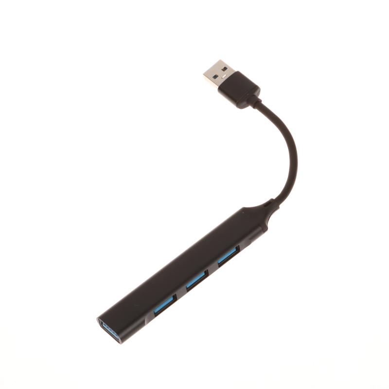 1 шт. Компьютерные аксессуары USB 3.0 концентратор USB-хаб 4 порта Высокоскоростной разветвитель Type C 5 Гбит/с Многопортовый хаб 4 порта USB 3.0 2.0 USB Black