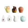 1/5/7Pcs 3D Vase Ceramic Fridge Magnet Chinese Style Mini Flower Vase Refrigerator Magnet Home Office Kitchen Refrigerator Decoration