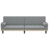 Vidaxl Foldable Sofa With Armrests, Light Gray, Fabric Upholstered