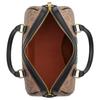 Coach Rowan 25 Metal Logo Zipper Closure Coated Canvas Shoulder Crossbody Tote Bag Medium Women handbags Brown Black CW376-IMQRX