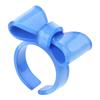 Colorful Bows Rings Resin Rings Cute Acrylic Rings Knuckles Stacking Rings Aesthetic Bowknot Finger Rings Plastic Rings