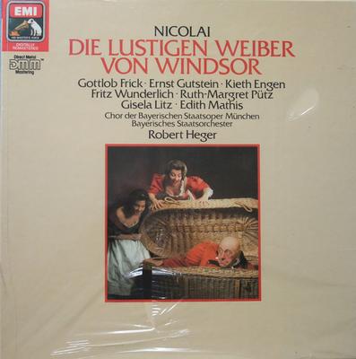 LP Record OTTO NICOLAI, GOTTLOB FRICK, ERNST  - Die Lustigen Weiber Von Windsor - G 2909403 EMI Electrola G Germany Classical Used