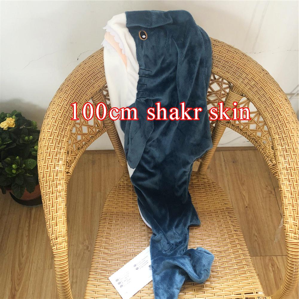 1pc 80/100CM Big Size Shark Plush Toy Soft Stuffed Speelgoed Animal Reading Pillow for Birthday Gifts Cushion Gift For Children