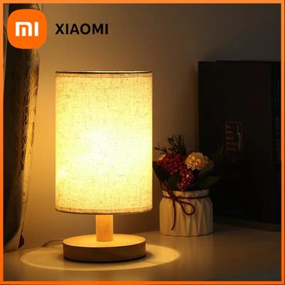1pc Chinese Style Lamp LED Table Lamp Simple Dimmable USB Plug Night Light Fabric Lampshade Living Room Bedroom Bedside Lighting